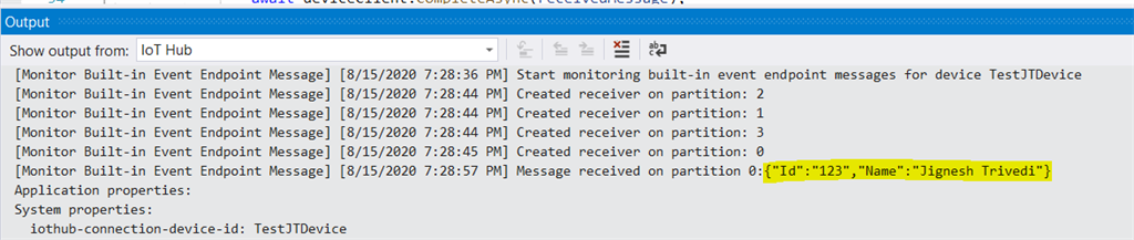 Device To Cloud Communication Using Azure IoT Hub In .NET Core
